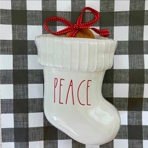 Rae Dunn Christmas Peace Stocking